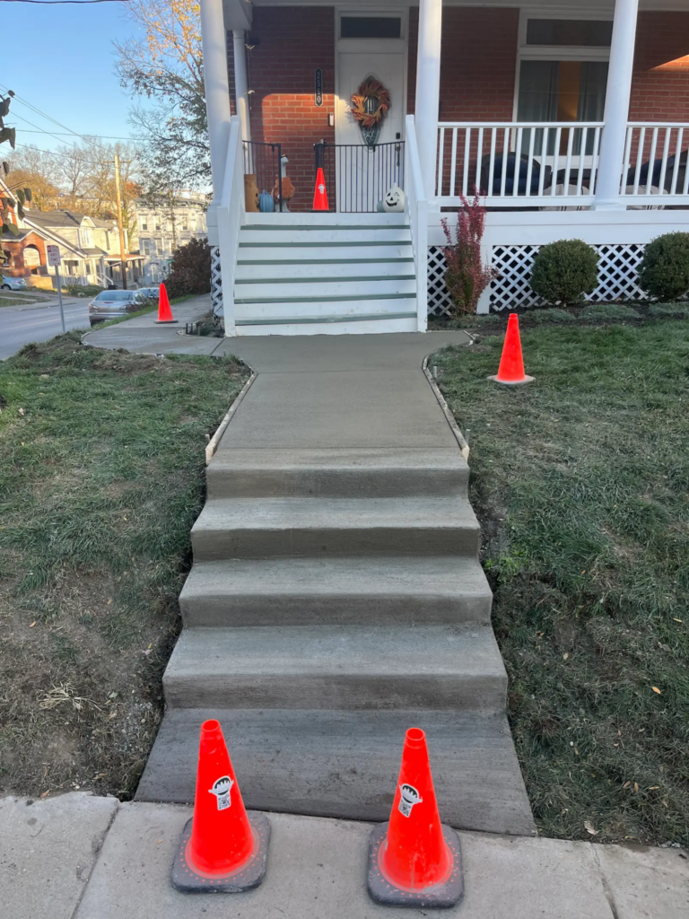 An image of concrete steps
